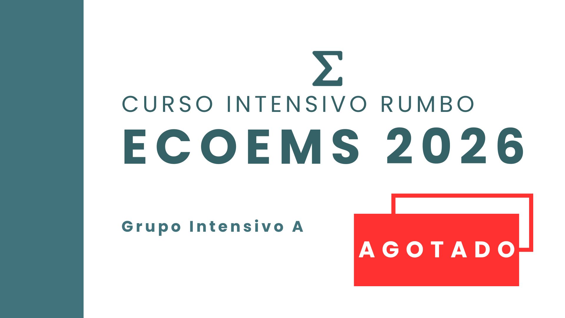 Curso Intensivo Rumbo ECOEMS 2026 (Sep-Dic 2025)