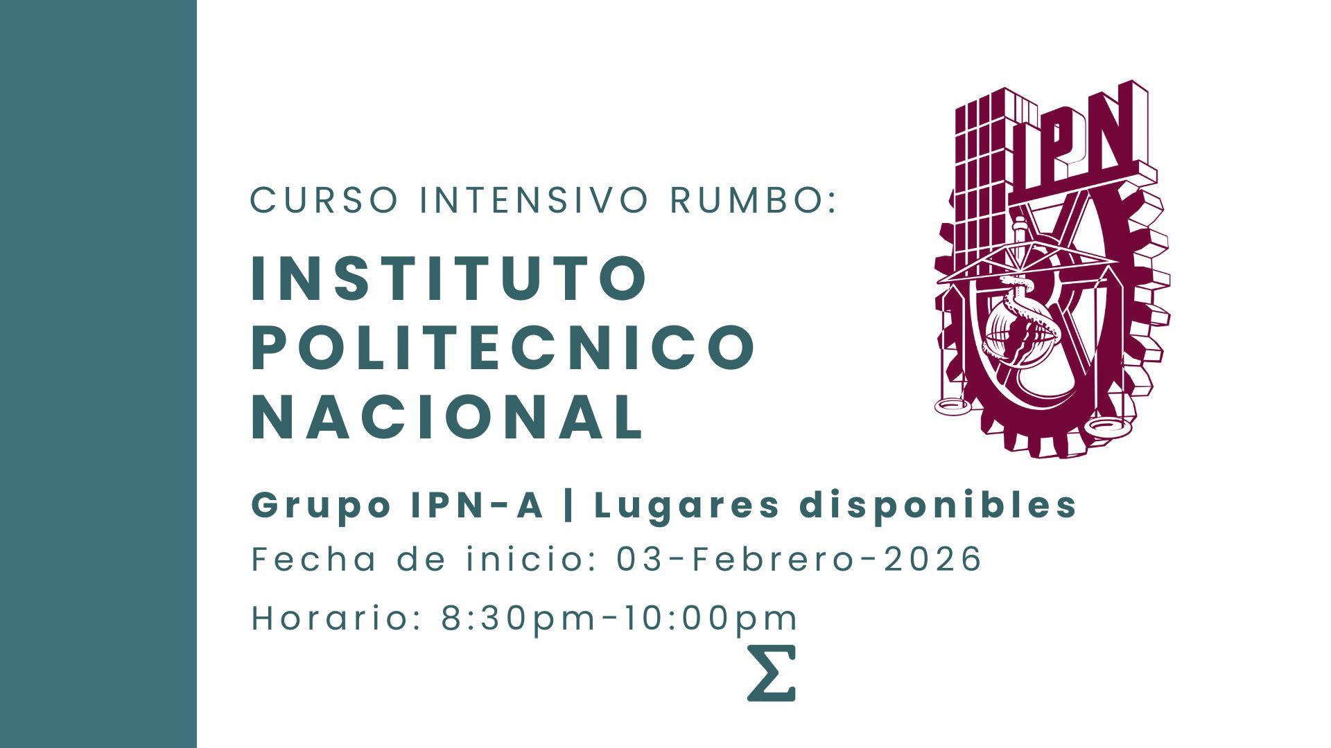 Curso Intensivo IPN 2026